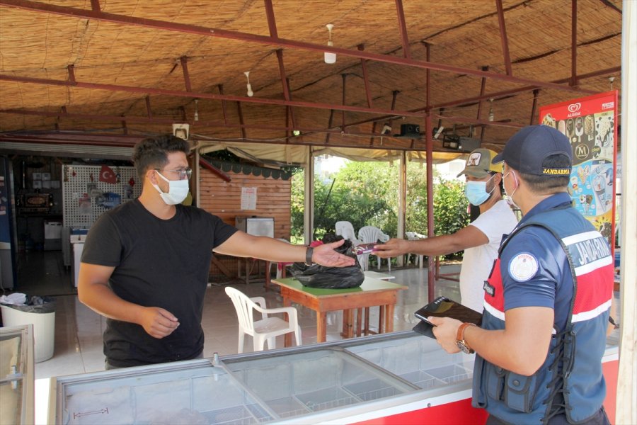 Erdemli'de Jandarmadan Kovid-19 Denetimi