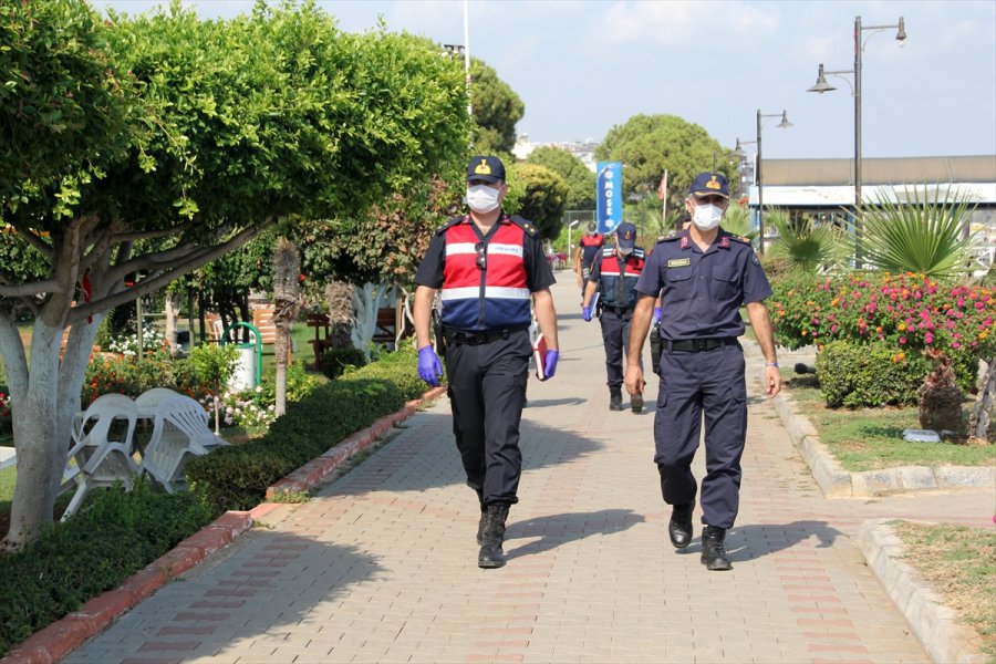 Erdemli'de Jandarmadan Kovid-19 Denetimi