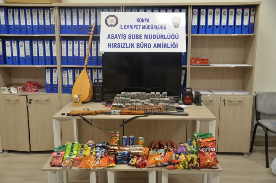 Konya'da Bir Haftada 18 İş Yerinden Hırsızlık Yaptığı İleri Sürülen 6 Zanlı Yakalandı