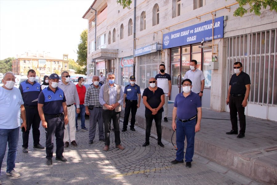 İncesu Kaymakamı Özgün'den Kovid-19 Denetimi