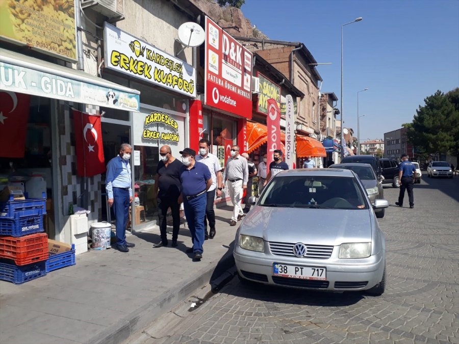 İncesu Kaymakamı Özgün'den Kovid-19 Denetimi
