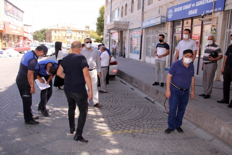 İncesu Kaymakamı Özgün'den Kovid-19 Denetimi