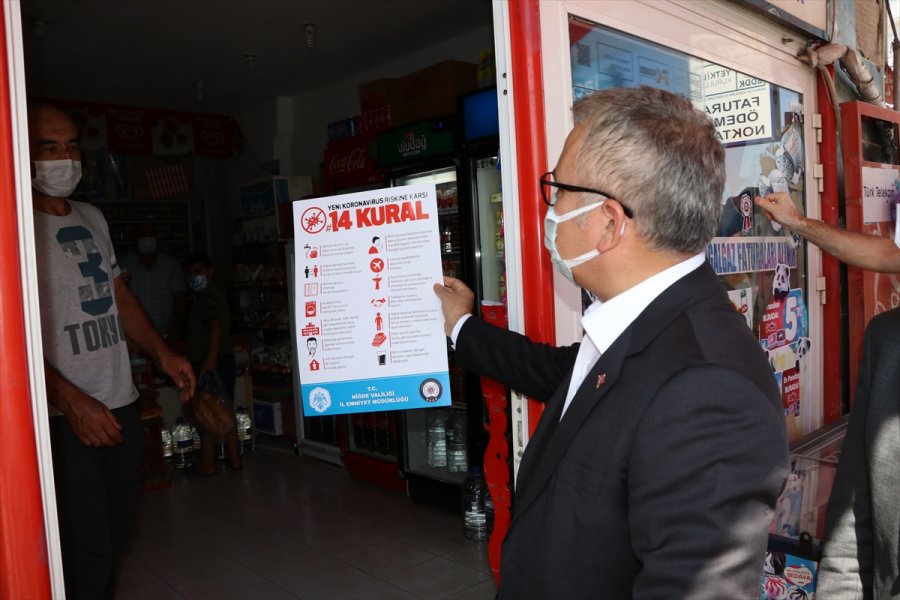 Niğde'de Kovid-19 Tedbirleri Denetimi Yapıldı