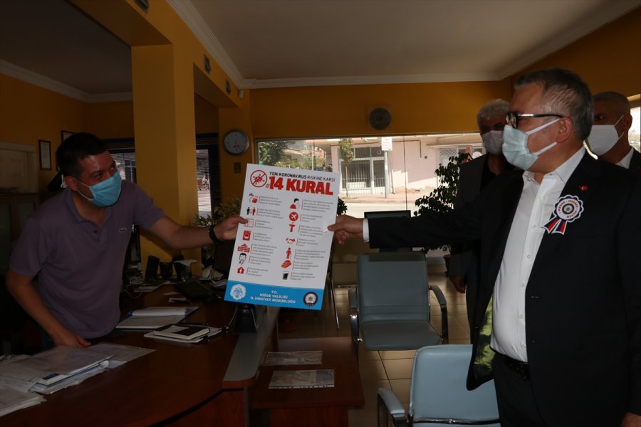 Niğde'de Kovid-19 Tedbirleri Denetimi Yapıldı