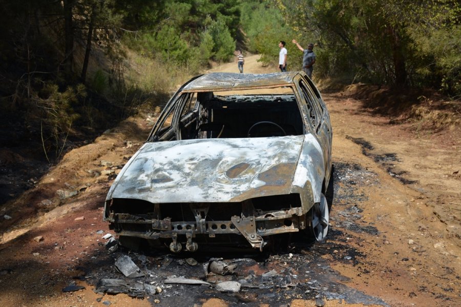 Eskişehir'de Otomobilde Çıkan Yangın Ormanlık Alana Sıçradı