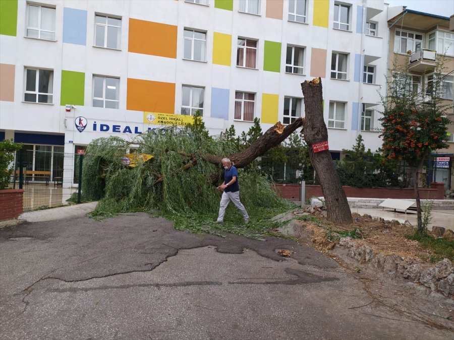 Konya'da Fırtına Hayatı Olumsuz Etkiledi
