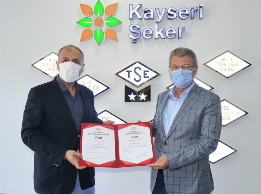 Kayseri Şeker'in Üç Fabrikası Da Güvenli Üretim Belgesi Aldı