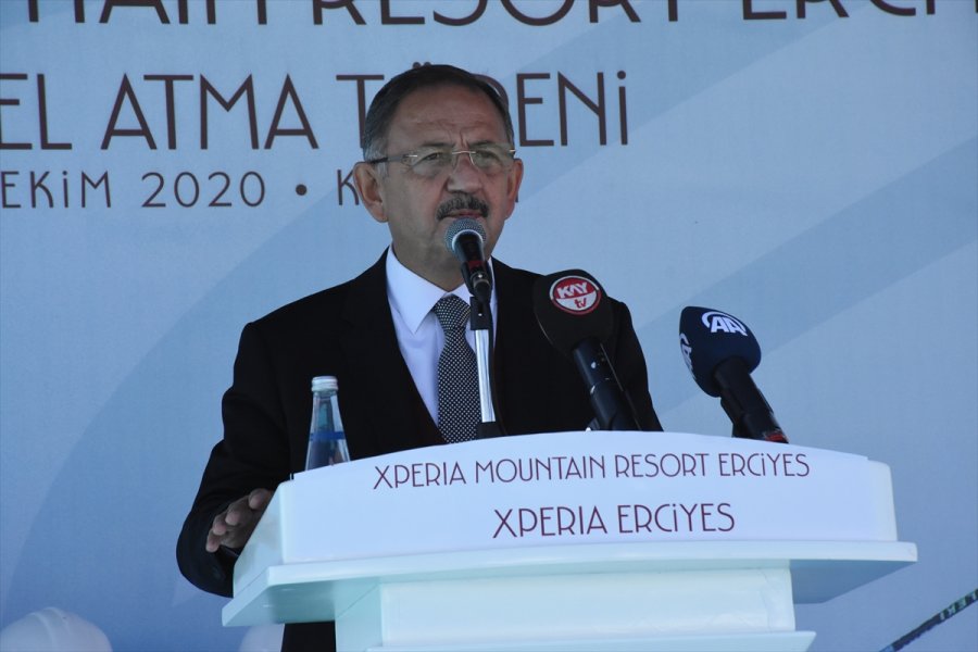 Ak Parti'li Özhaseki Erciyes'te Otel Temel Atma Töreninde Konuştu: