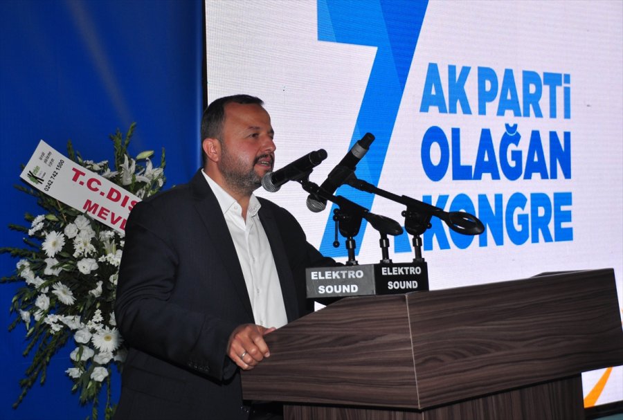 Ak Parti Manavgat İlçe Başkanı Halimoğlu Yeniden Seçildi
