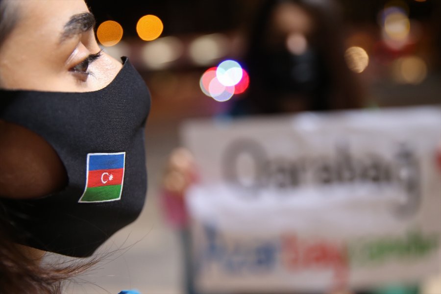 Antalya'da Azerbaycan'a Destek İçin Araç Konvoyu Oluşturuldu
