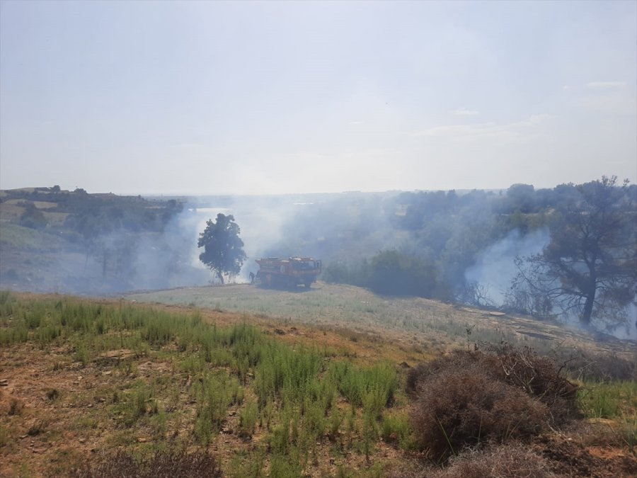 Antalya'da Havadan Ve Karadan Müdahale Edilen Orman Yangını Söndürüldü