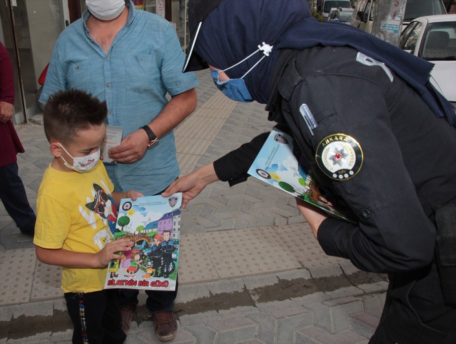 Beypazarı'nda Polis Ekipleri, Esnafı Ve Halkı Dolandırıcılara Karşı Bilgilendiriyor