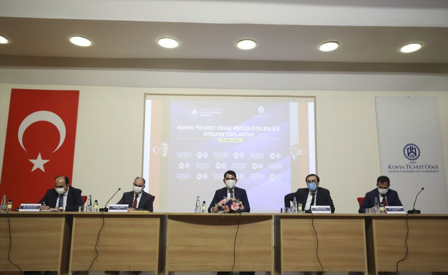 Bakan Kurum, Konya Ticaret Odası Meclis Üyeleriyle Bir Araya Geldi: