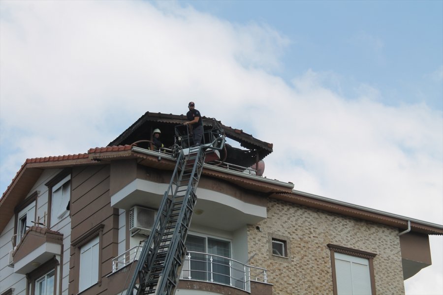 Gazipaşa'da Ev Yangını