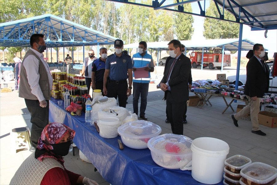 Yalıhüyük'te Kovid-19 Tedbirleri Denetimleri Sürüyor