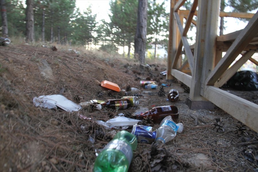 Beyşehir'de Doğadan 315 Poşet Dolusu Atık Toplandı