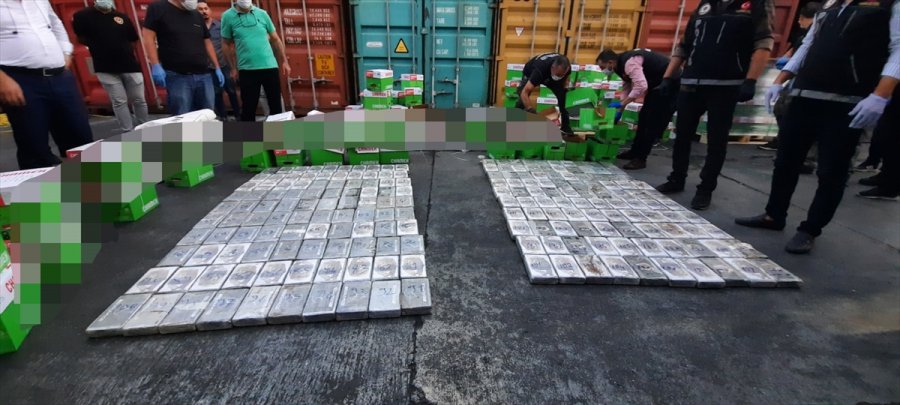 Mersin Uluslararası Limanı'nda 220 Kilogram Kokain Ele Geçirildi