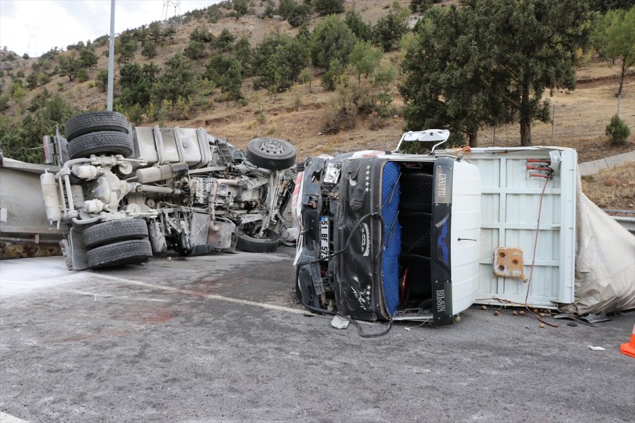 Tanker Ve Kamyonun Devrilmesi Sonucu Kapanan Niğde-adana Otoyolu Ulaşıma Açıldı