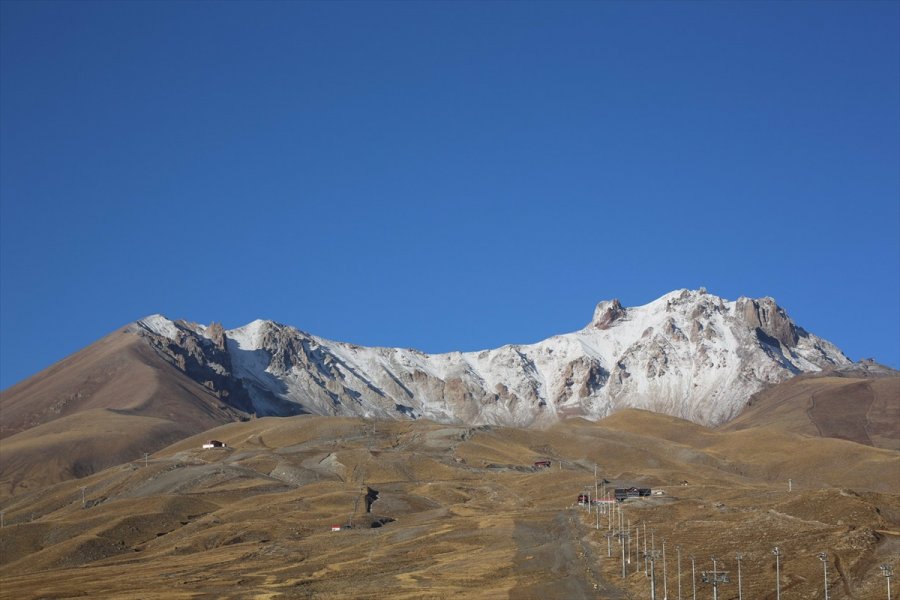 Erciyes Dağında Kış Manzarası