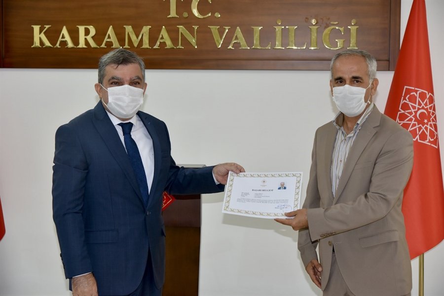 Karaman'da Öğretmenlere Başarı Belgeleri Verildi