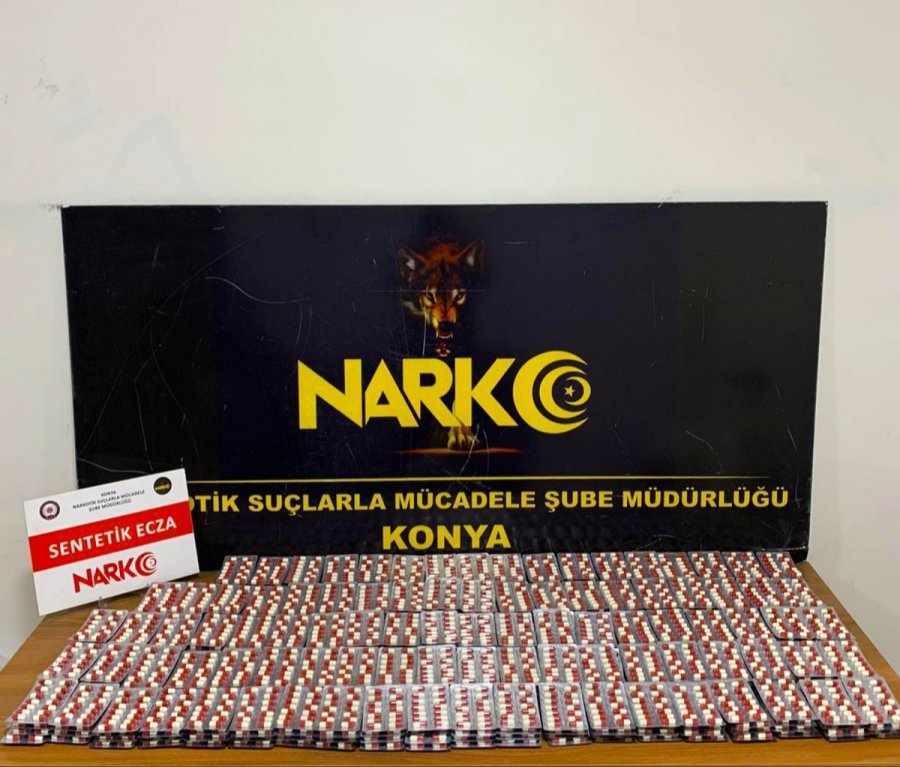 Konya'da Uyuşturucu Operasyonunda 19 Bin 986 Hap Ele Geçirildi
