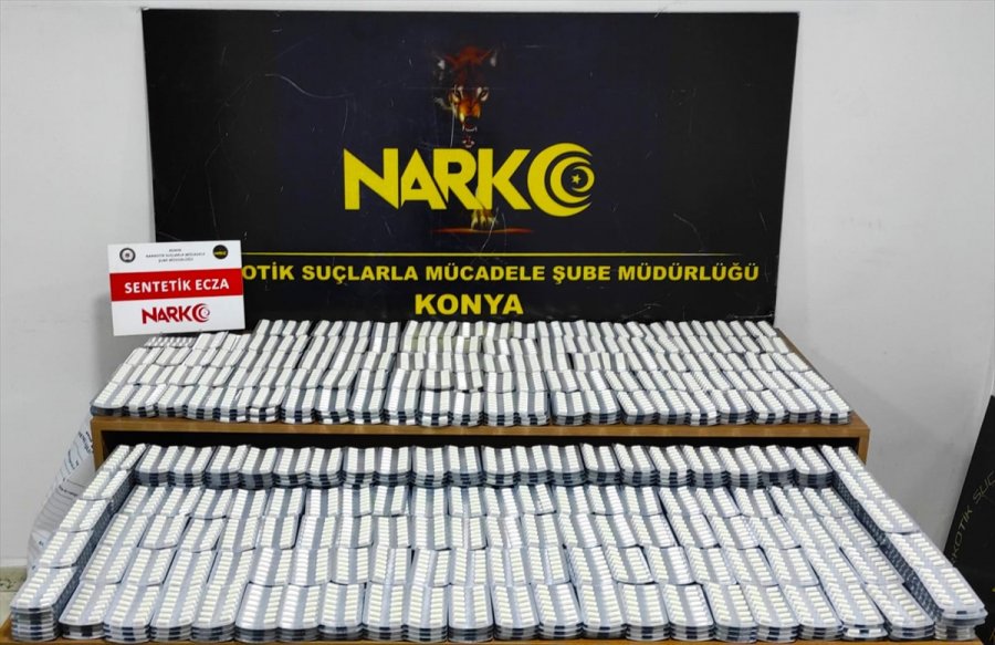 Konya'da Uyuşturucu Operasyonunda 19 Bin 986 Hap Ele Geçirildi