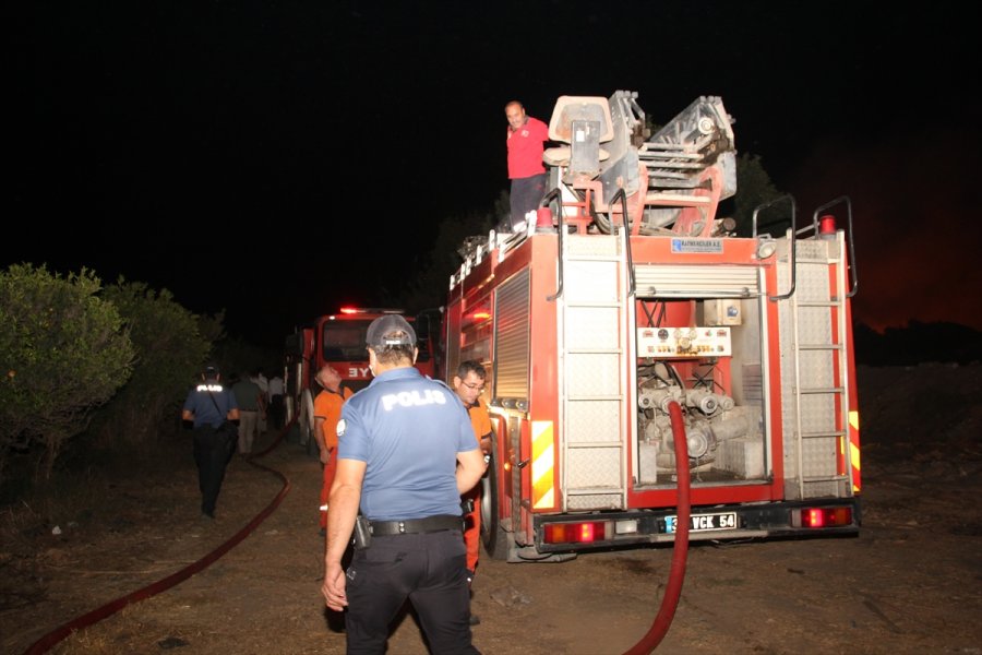 Mersin'de Araştırma Enstitüsünün Bahçesinde Çıkan Yangın Söndürüldü