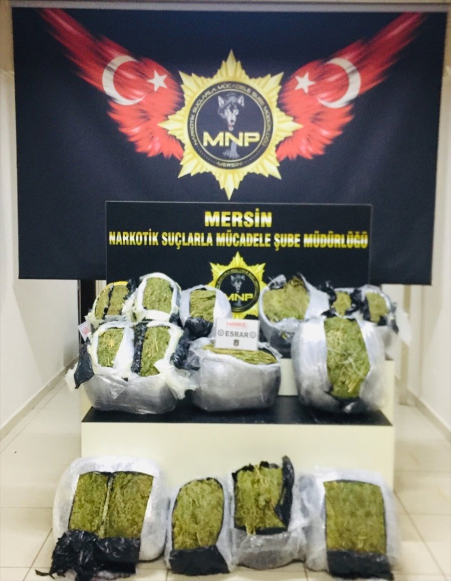 Mersin'de 132 Kilogram Esrar Ele Geçirildi