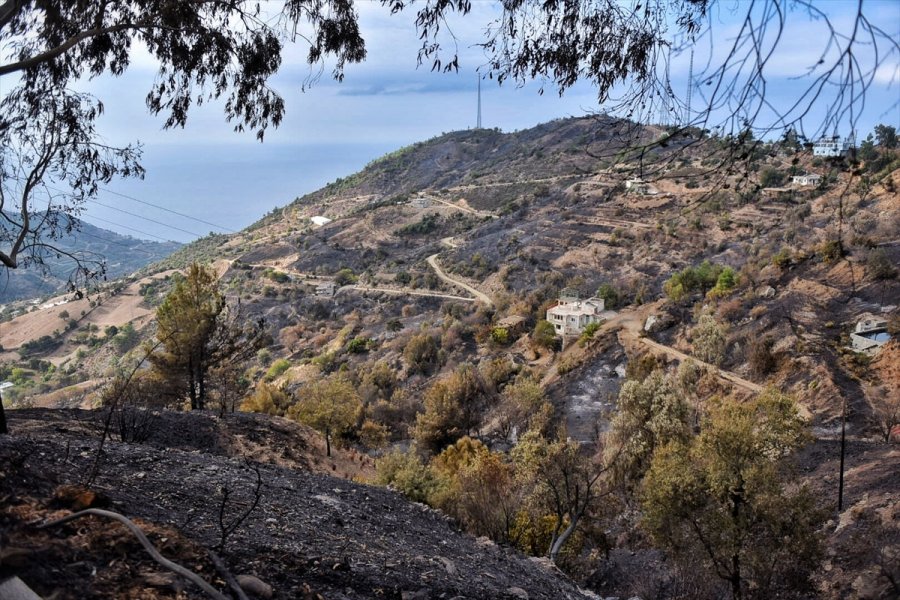 Anamur'daki Orman Yangını Bölgesinde Soğutma Çalışmaları Sürüyor
