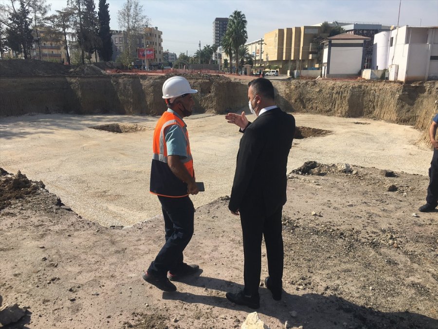 Kaymakam Otcu, Yeni Hükümet Konağı İnşaatında İncelemelerde Bulundu