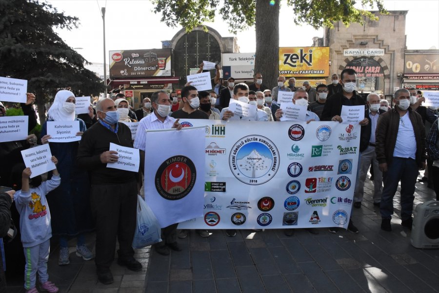 Kayseri Gönüllü Kültür Kuruluşları, Macron'un İslam Karşıtı Açıklamalarını Protesto Etti