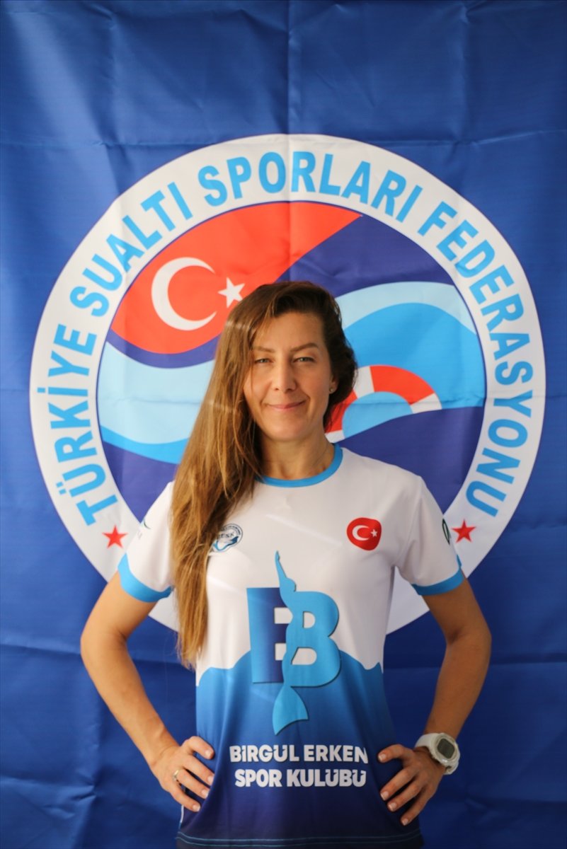 Milli Sporcu Birgül Erken'den Tek Nefeste 97 Metrelik 
