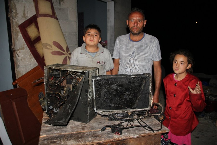 Mersin'de Evinde Yangın Çıkan Öğrenciye Tablet Hediye Edildi