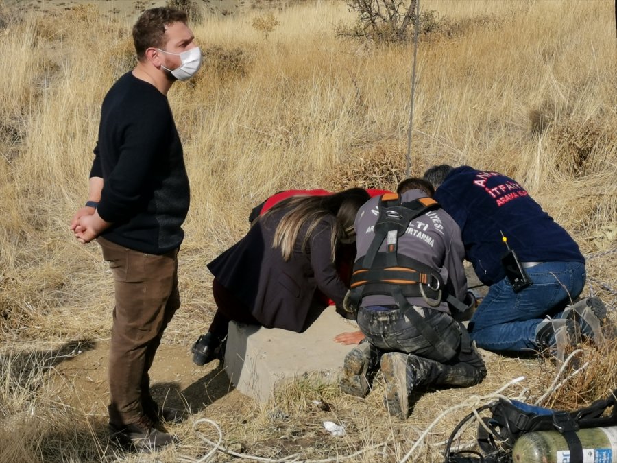 Haymana'da Eski Su Kuyusunda Kafatası Ve İnsan Kemikleri Bulundu