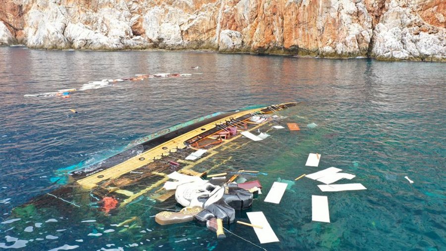 Güncelleme - Antalya'da Batan Tur Teknesinin Kaptanı Adli Kontrol Şartıyla Serbest Bırakıldı
