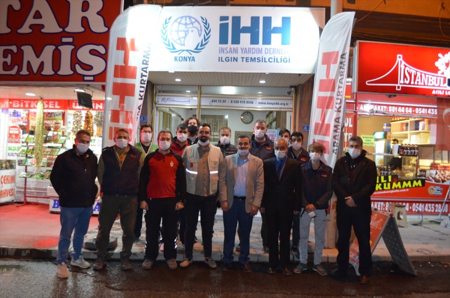 Ilgın İhh Arama Kurtarma Ekibi, İzmir'deki Çalışmalarının Ardından İlçeye Döndü