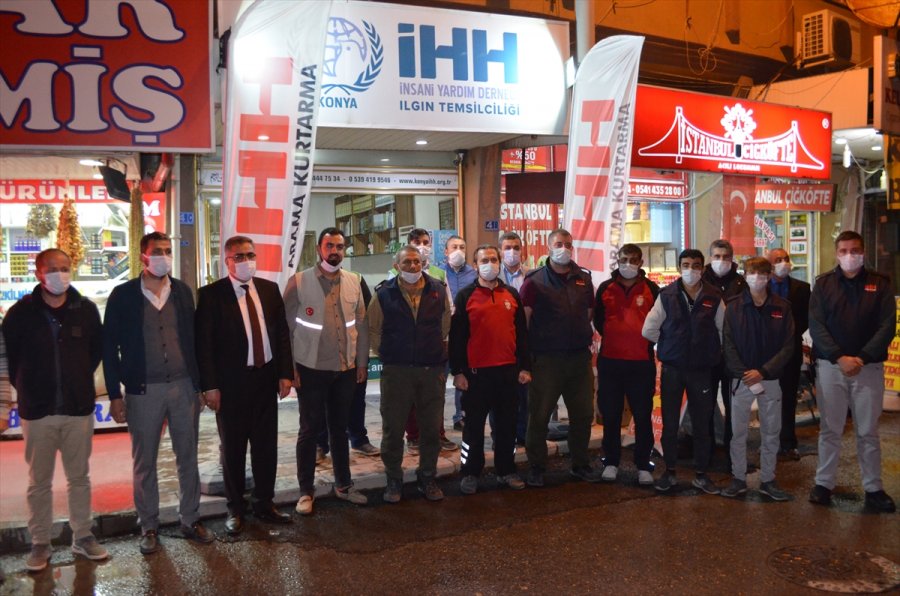 Ilgın İhh Arama Kurtarma Ekibi, İzmir'deki Çalışmalarının Ardından İlçeye Döndü