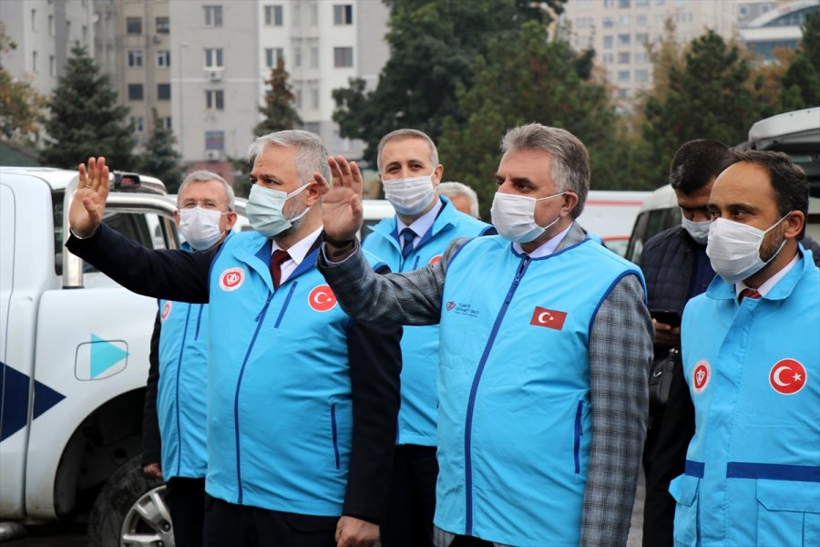 Kayseri'den İdlib'e 13 Tır Patates Gönderildi