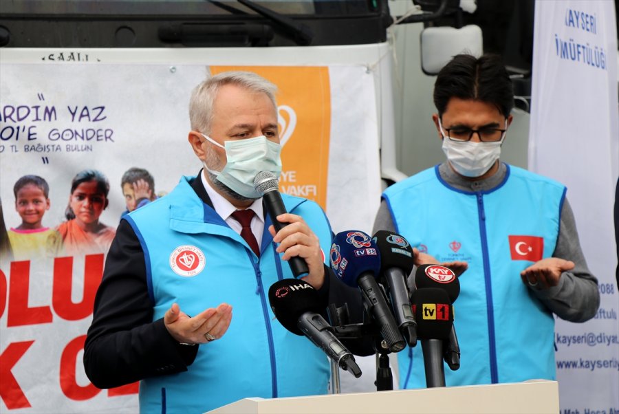 Kayseri'den İdlib'e 13 Tır Patates Gönderildi