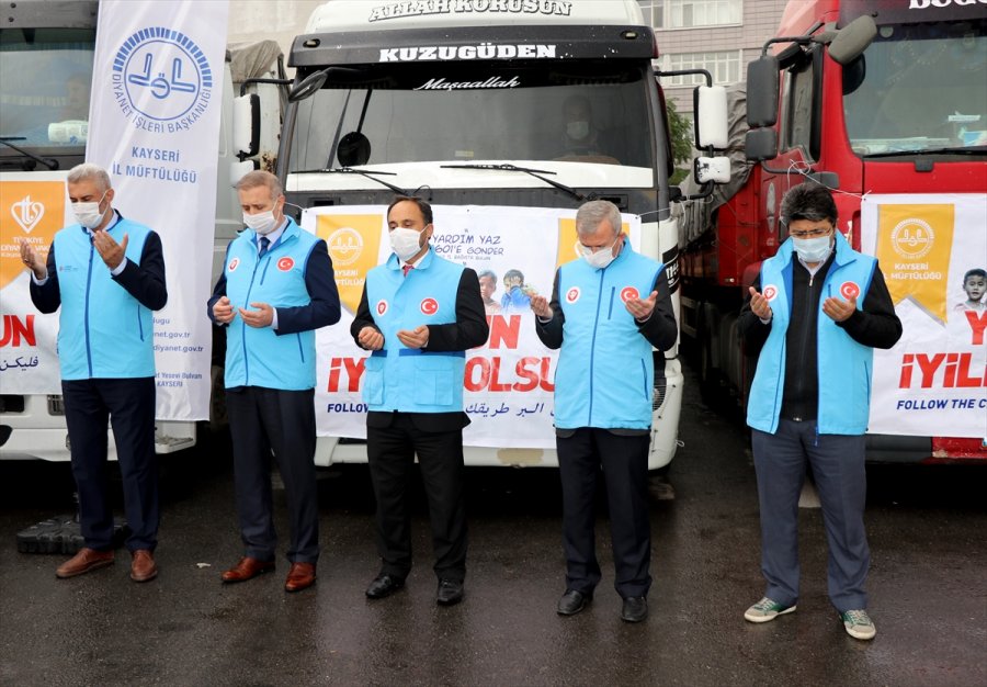 Kayseri'den İdlib'e 13 Tır Patates Gönderildi