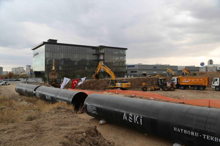 Polatlı İçme Suyu Ana İsale Hattı Çalışması Başladı