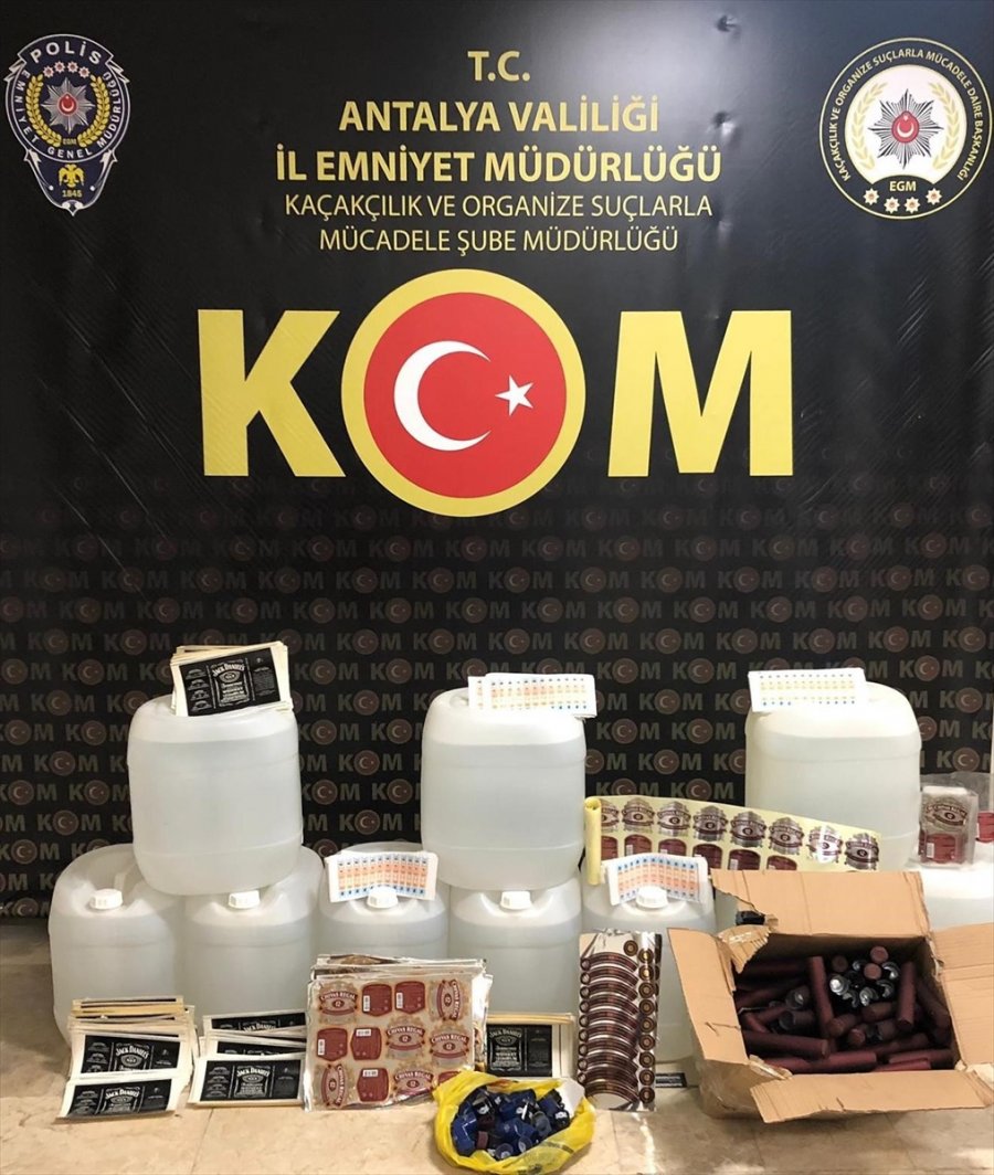 Antalya Merkezli Sahte İçki Operasyonunda 14 Kişi Yakalandı