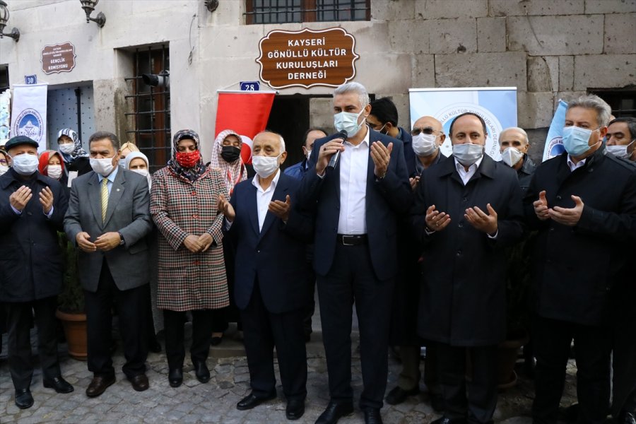 Kayseri'de Gönüllü Kültür Kuruluşları Derneğinin Yeni Hizmet Binası Açıldı