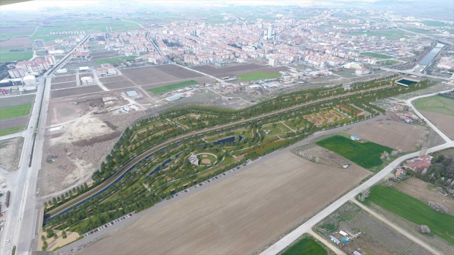 Kahramankazan'da Millet Bahçesi Yapım Çalışmaları Devam Ediyor