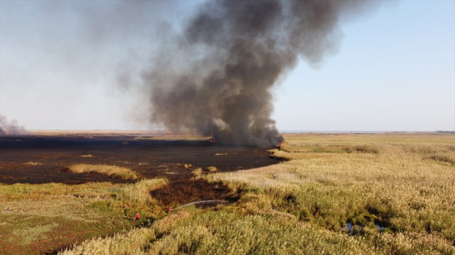 Güncelleme - Mersin'deki Göksu Deltası'nda Çıkan Yangın Kontrol Altına Alındı