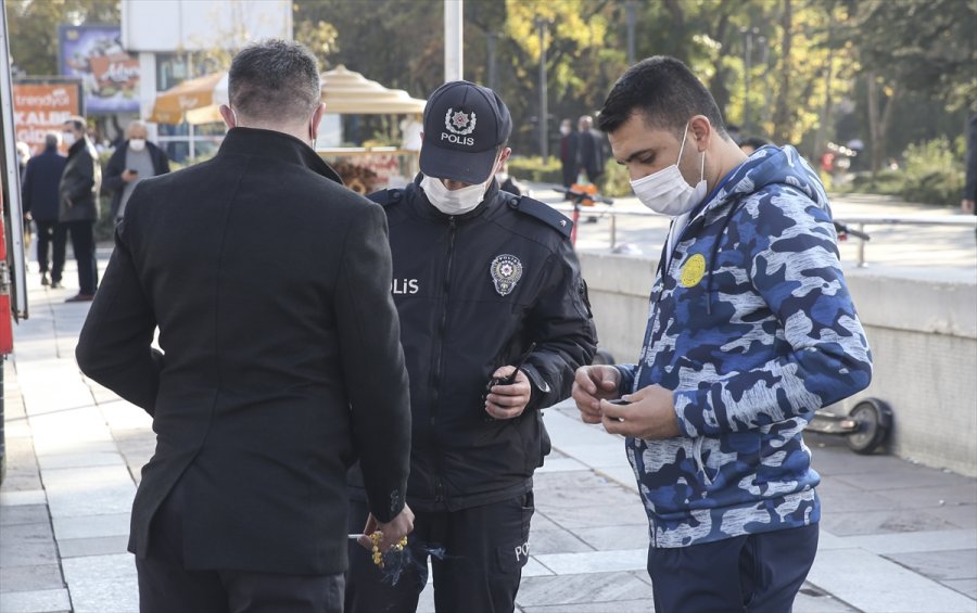 Ankara'da Açık Alanda Sigara Denetimi Yapıldı