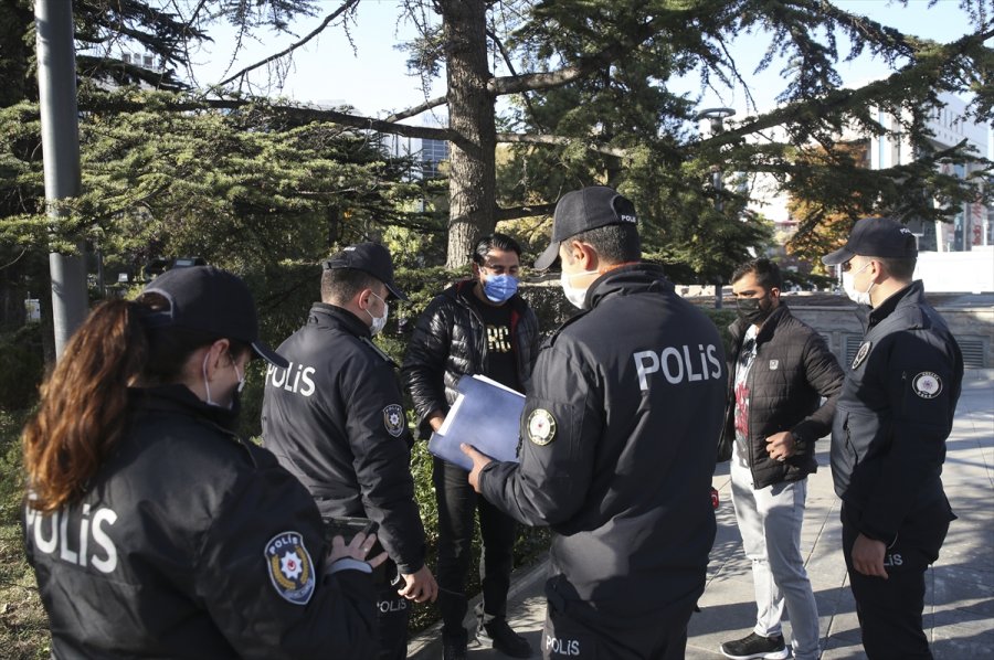 Ankara'da Açık Alanda Sigara Denetimi Yapıldı