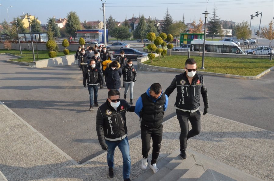 Karaman'da Uyuşturucu Operasyonunda Yakalanan 9 Şüpheli Adliyeye Sevk Edildi