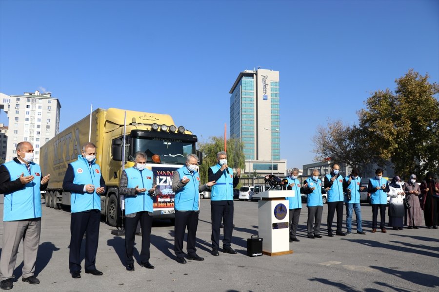 Kayseri'den İzmir'deki Depremzedelere Yardım