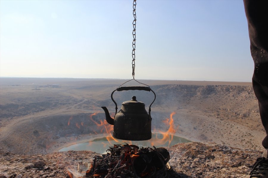 Meyil Obruk Gölü Yeniden Doğal Rengine Büründü